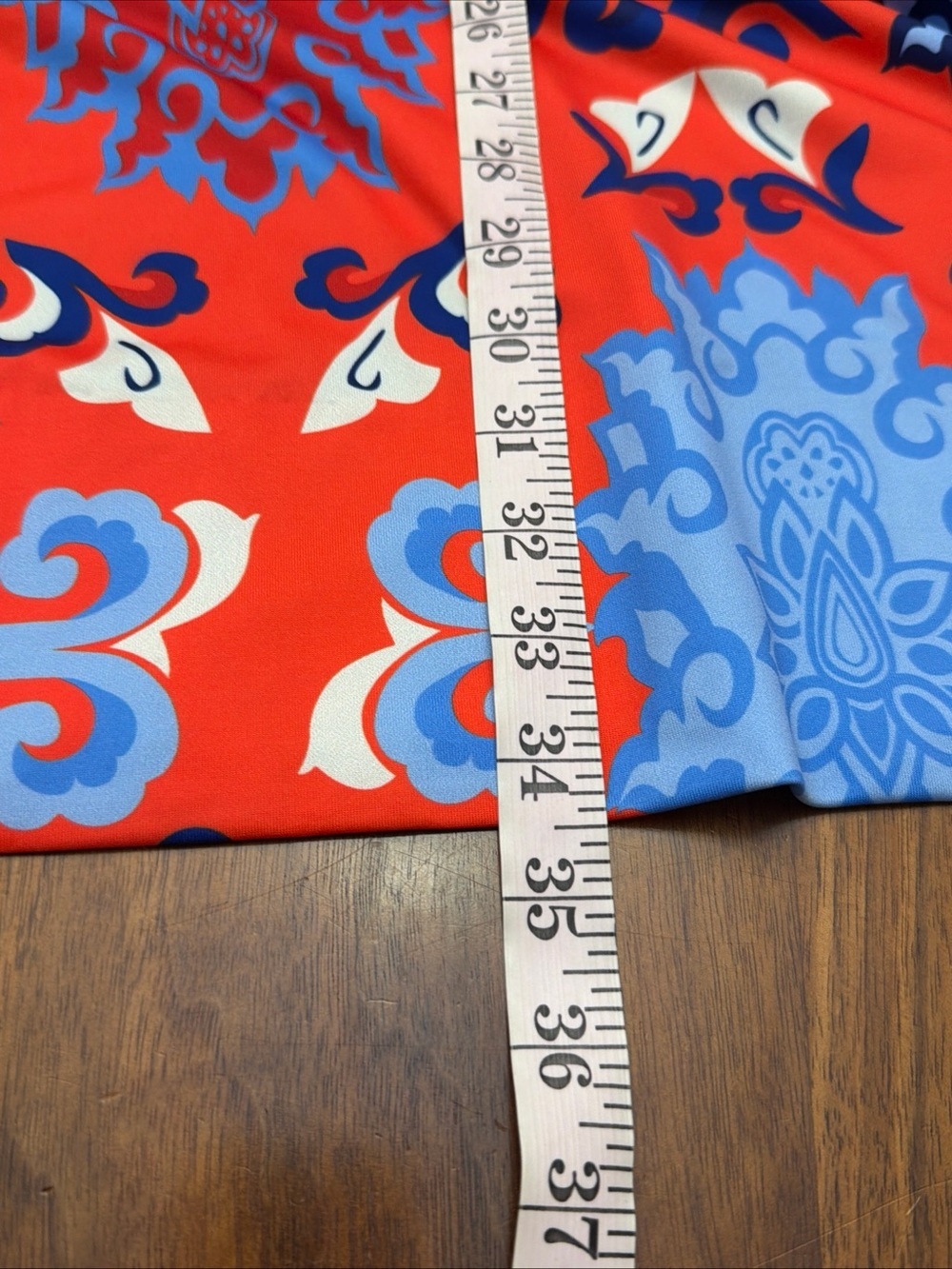 Gretchen Scott Designs XS Everyday Jersey Collared Dress Blue Orange Resort - Picture 11 of 12